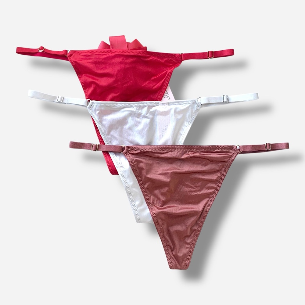 🌸New🌸 3pk Victoria’s Secret v-string panty lot XL new